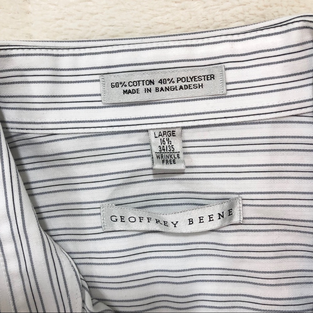 Geoffrey Beene Button Down Size Large - Picture 7 of 8